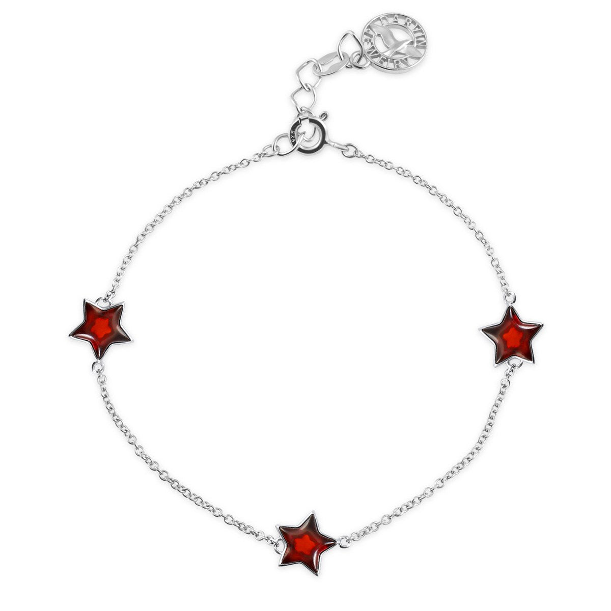 Star Cognac Amber Silver Bracelet — DARVIN (Pre-Order)
