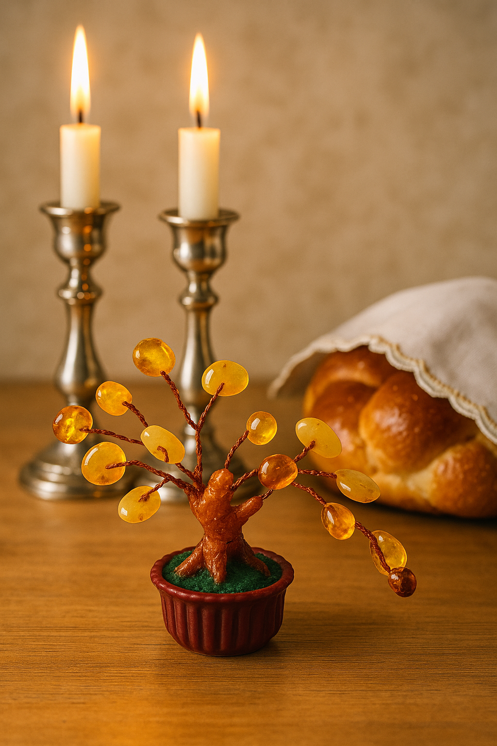 Amber Money Tree – Handmade Natural Baltic Amber Decoration