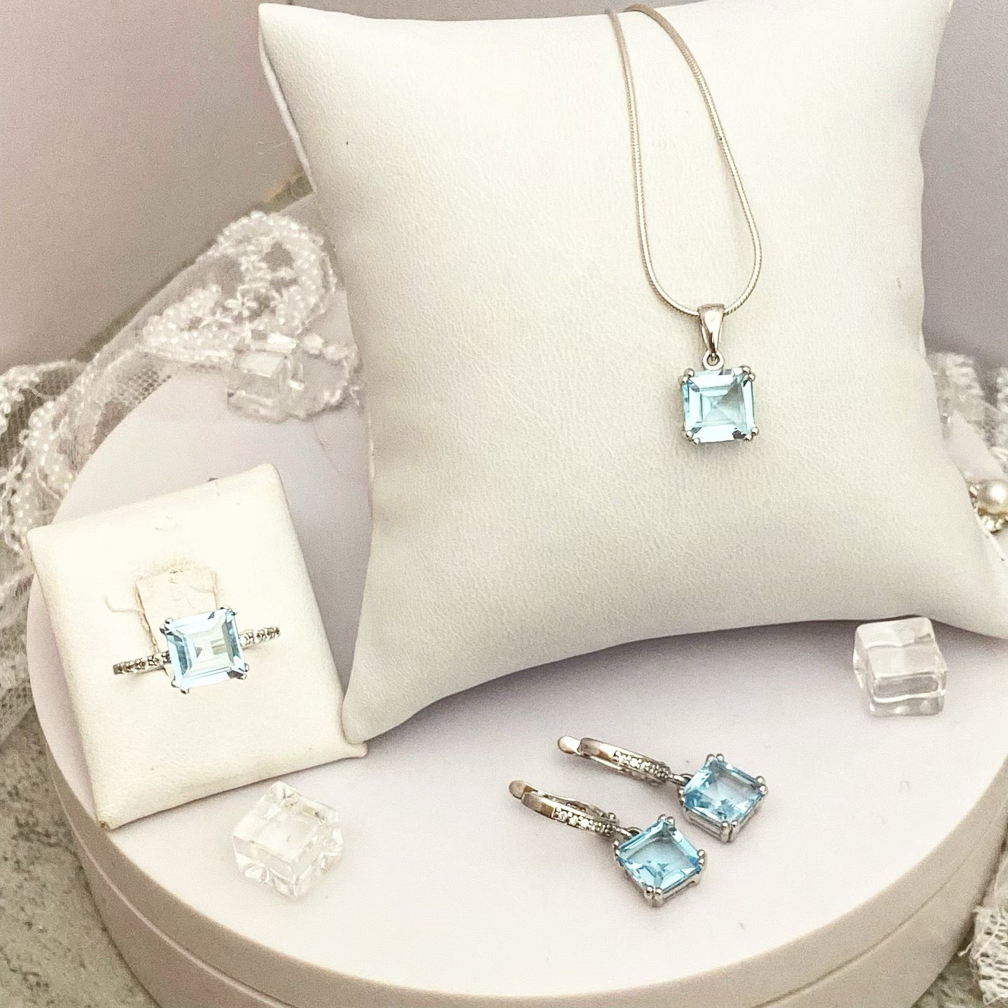 Серьги Topaz Sky Blue