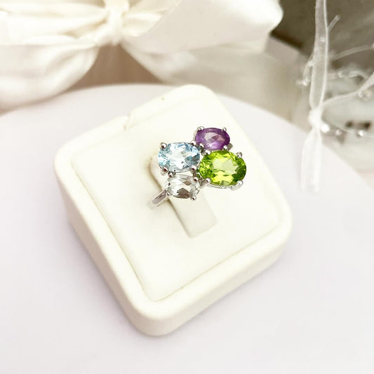 Vibrant Ring "Rainbow Scatter"