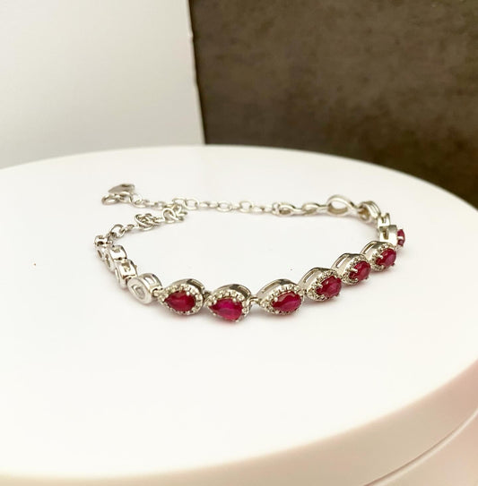 Ruby Bracelet “Love”