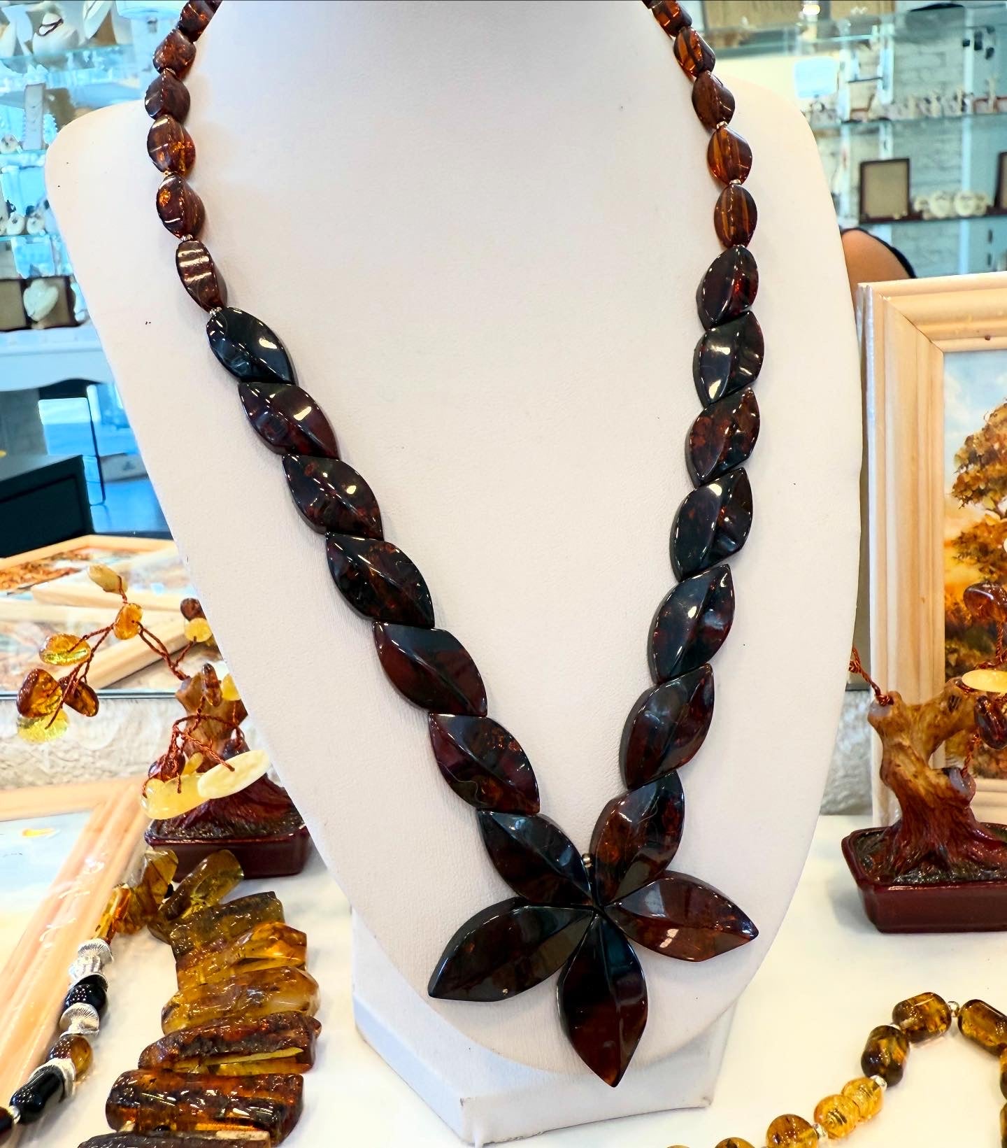 Amber Blossom Necklace