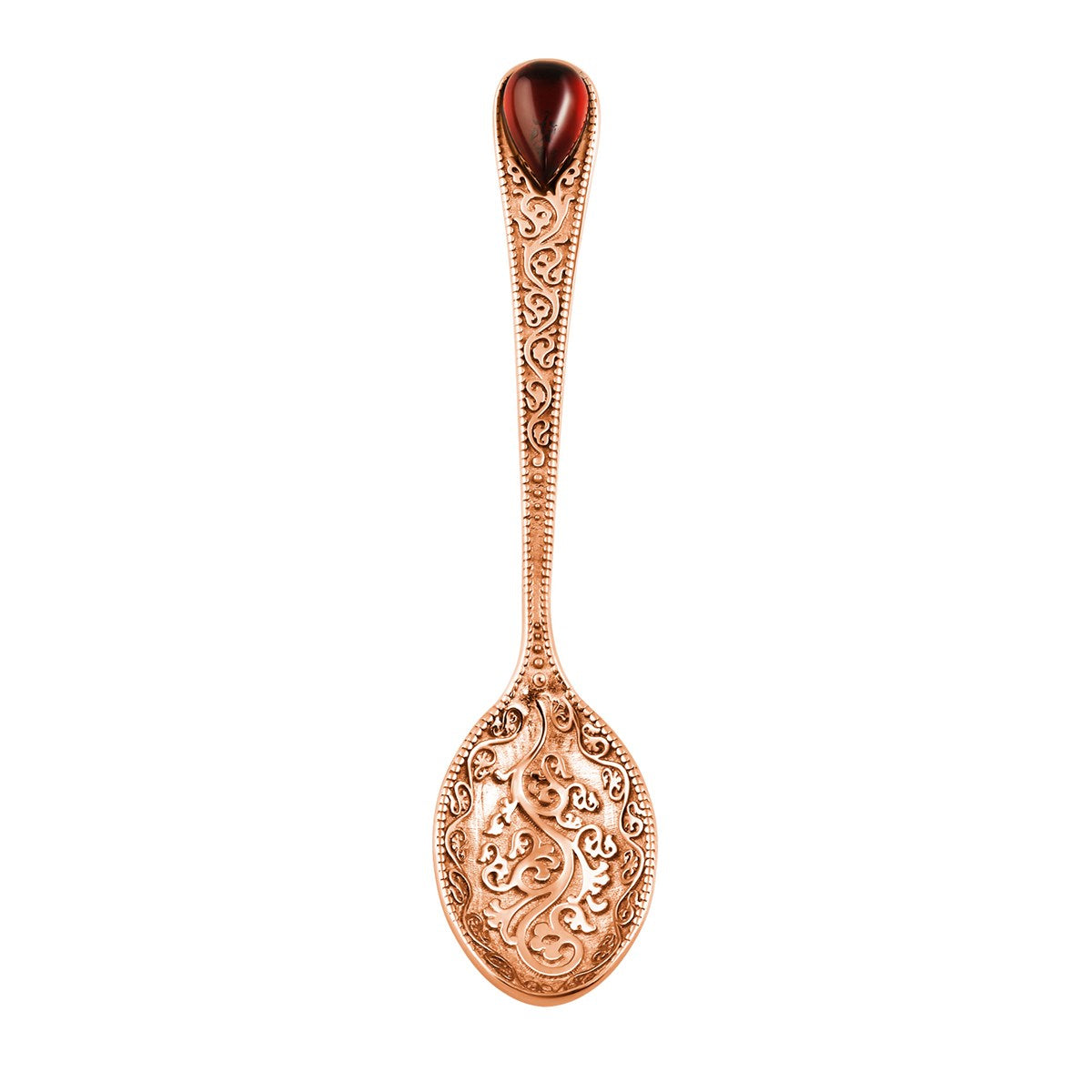 Teardrop Cognac Amber Silver Souvenir — DARVIN (Pre-Order)