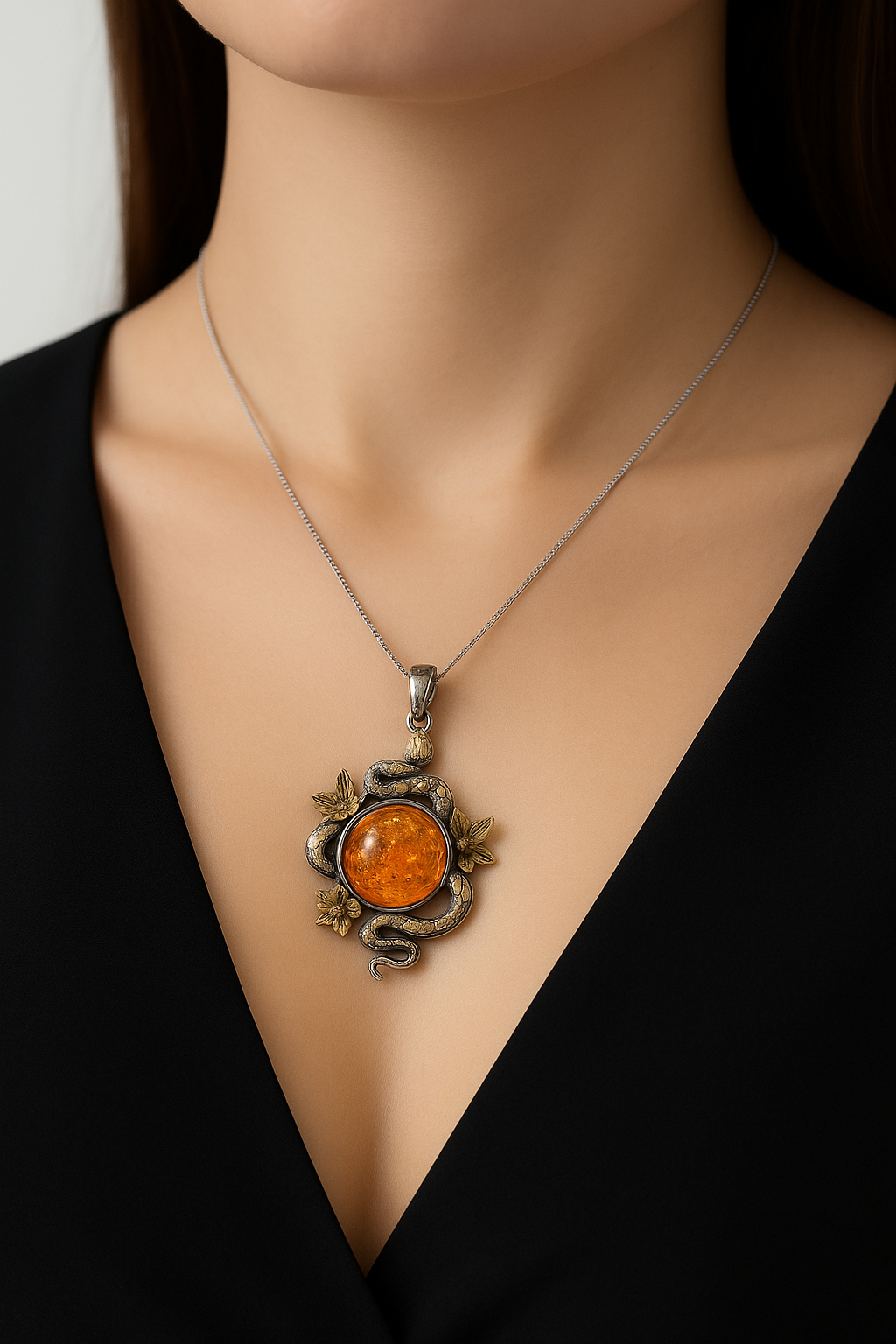 Pendant amber "Garden of Eden"