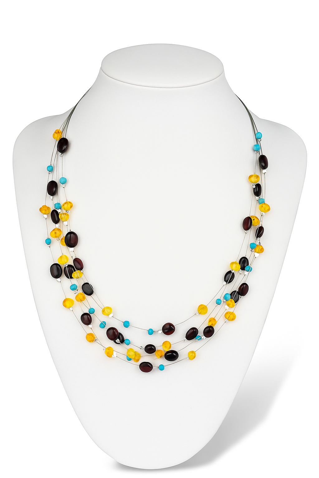 Многорядное колье Baltic Harmony