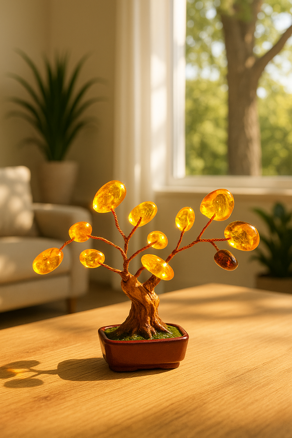 Amber Money Tree – Handmade Natural Baltic Amber Decoration