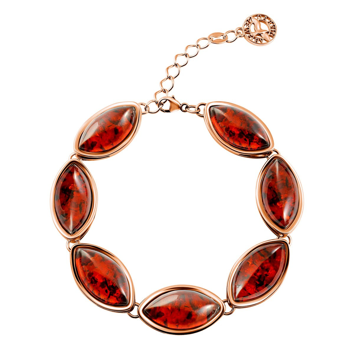 Marquise Cognac Amber Silver Bracelet — DARVIN (Pre-Order)