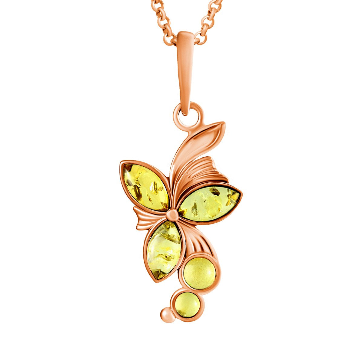 Marquise Lemon Amber Silver Pendant — DARVIN (Pre-Order)