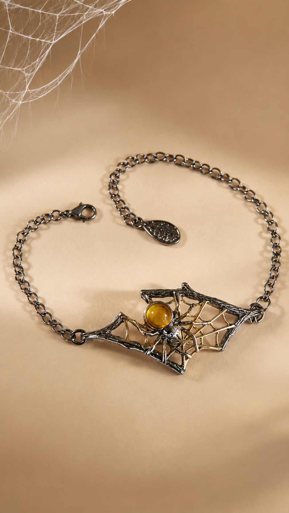 Amber Spider Bracelet