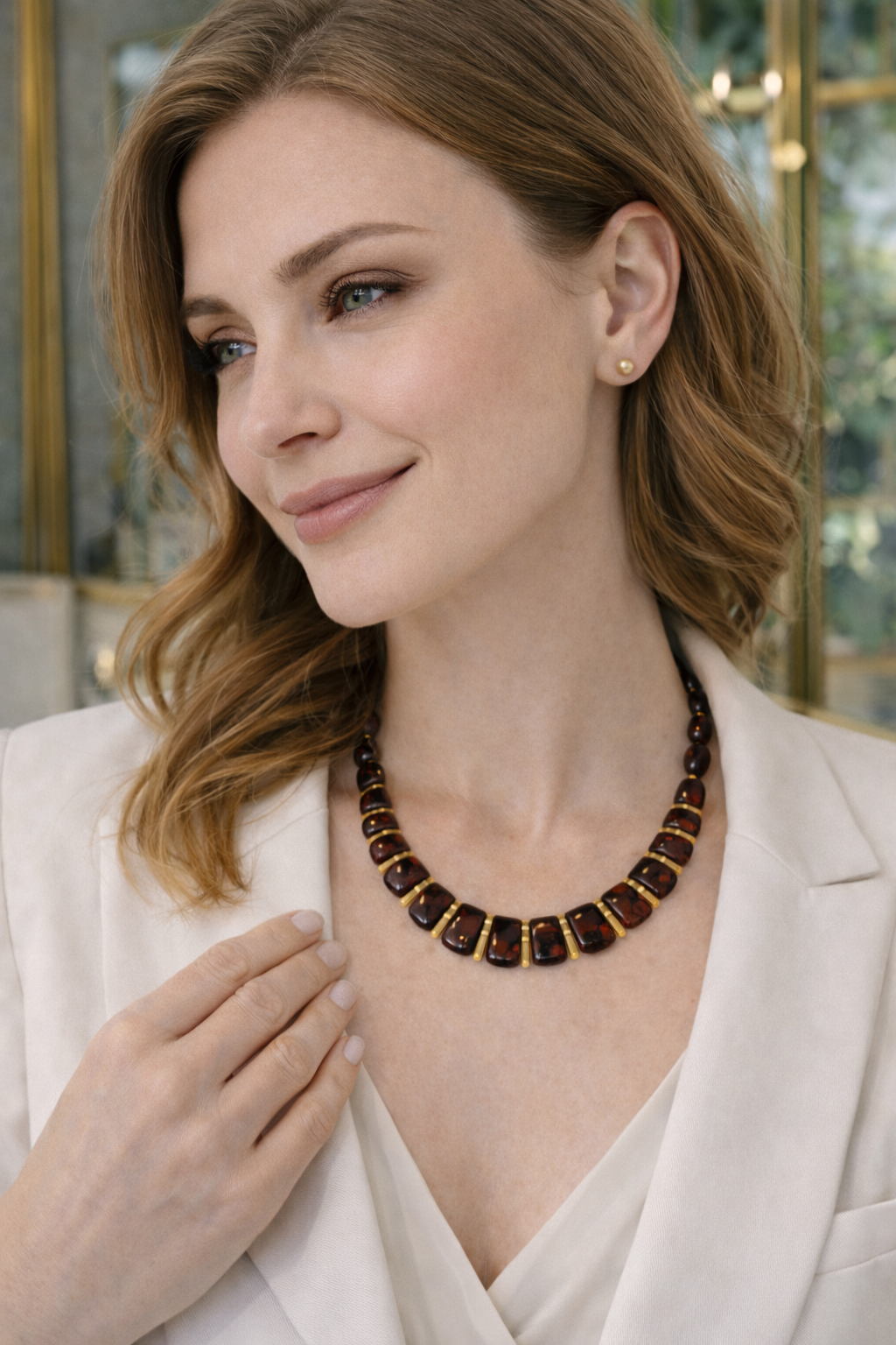 Cleopatra Necklace – Baltic Amber | Handmade