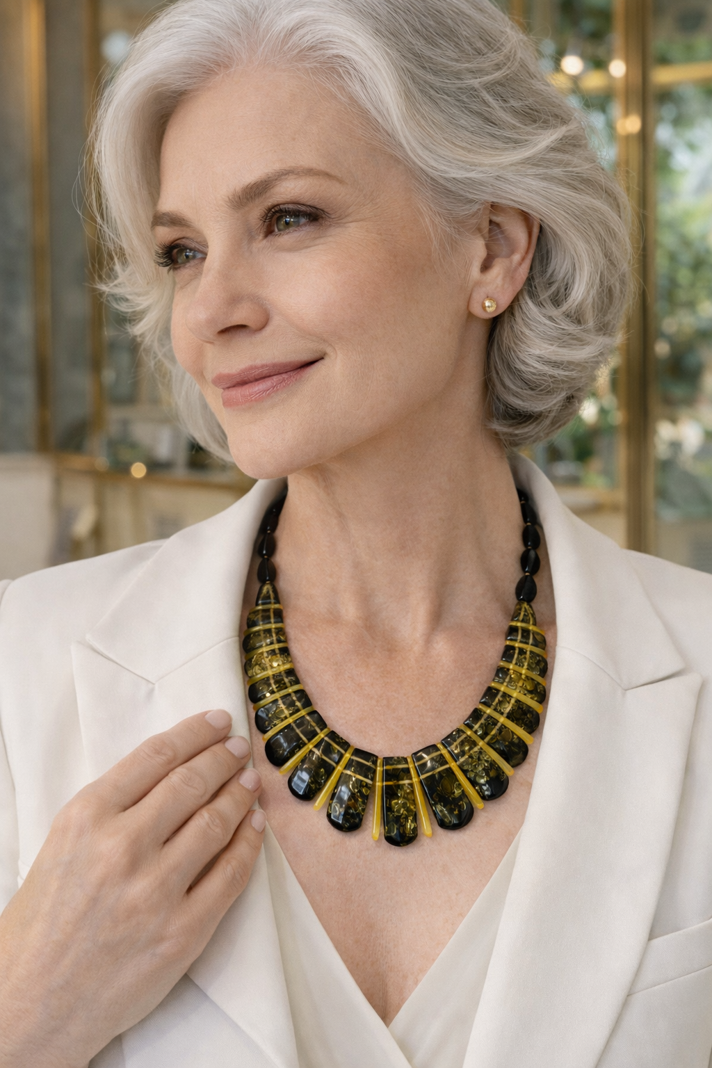 Cleopatra Necklace – Baltic Amber | Handmade