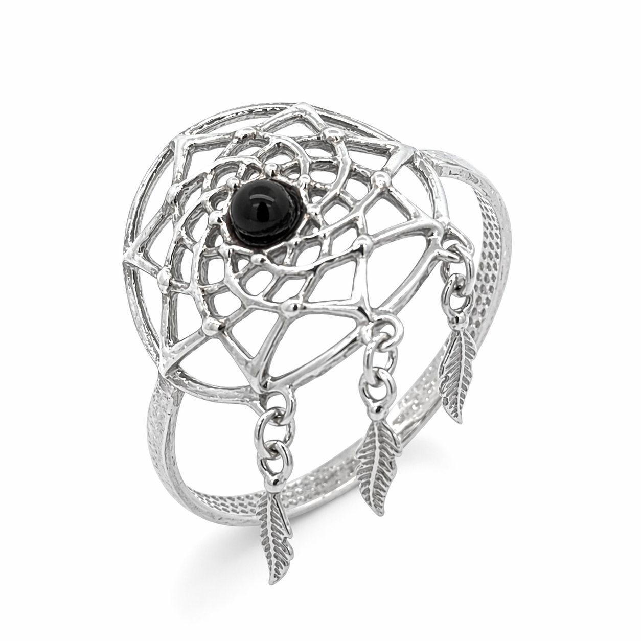 Amber Dreamcatcher Ring — dream Catcher