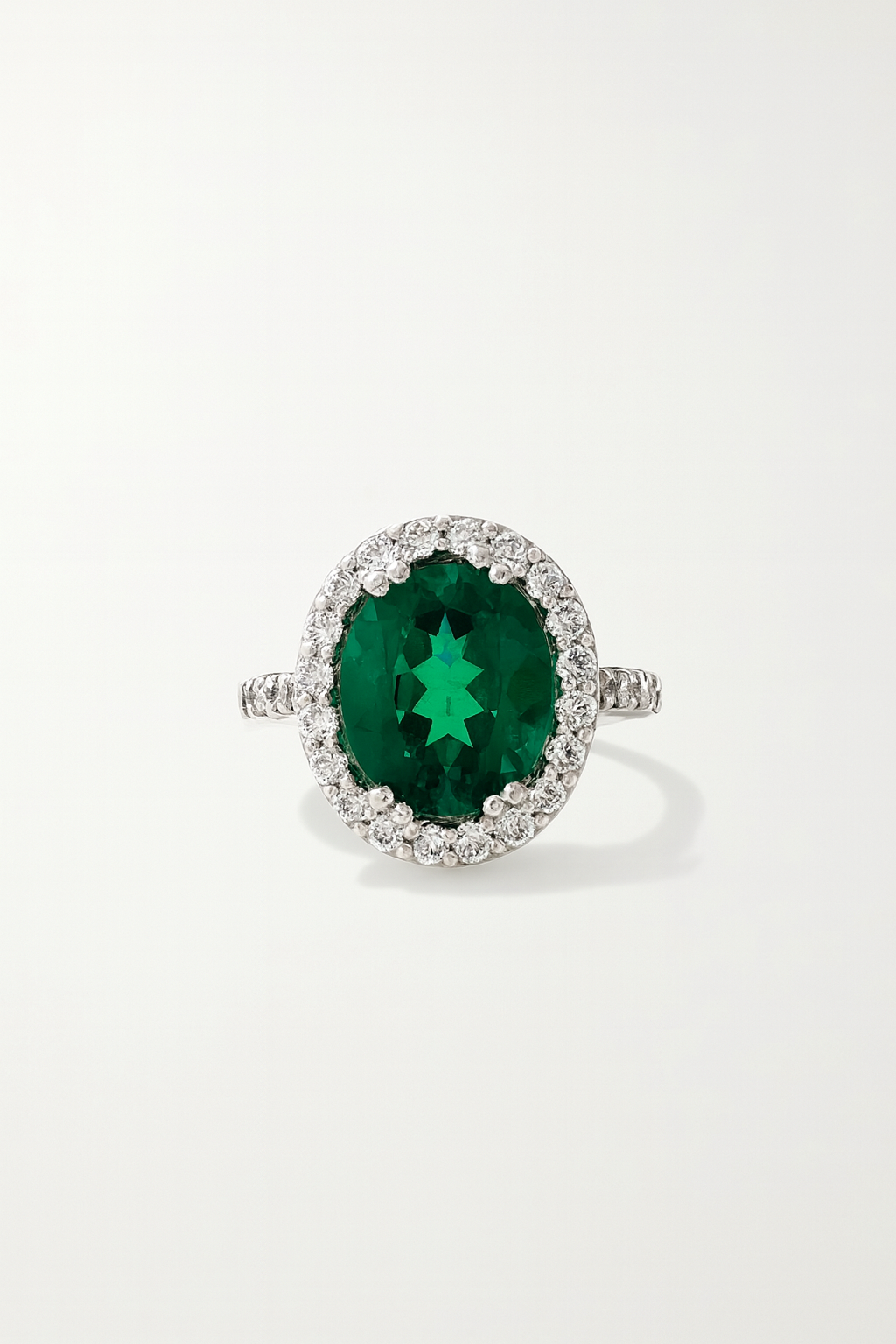 Emerald Glow Ring – Sterling Silver & Green Agate