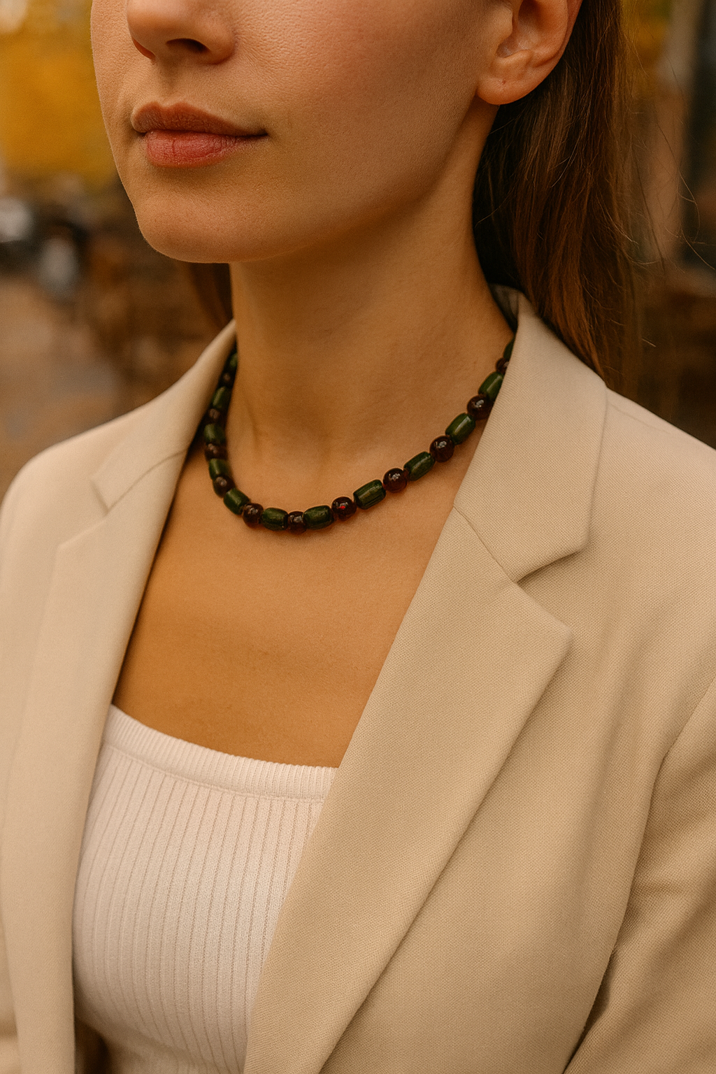 Caribbean Harmony Amber Necklace