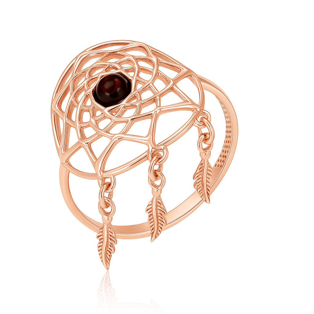 Amber Dreamcatcher Ring — dream Catcher