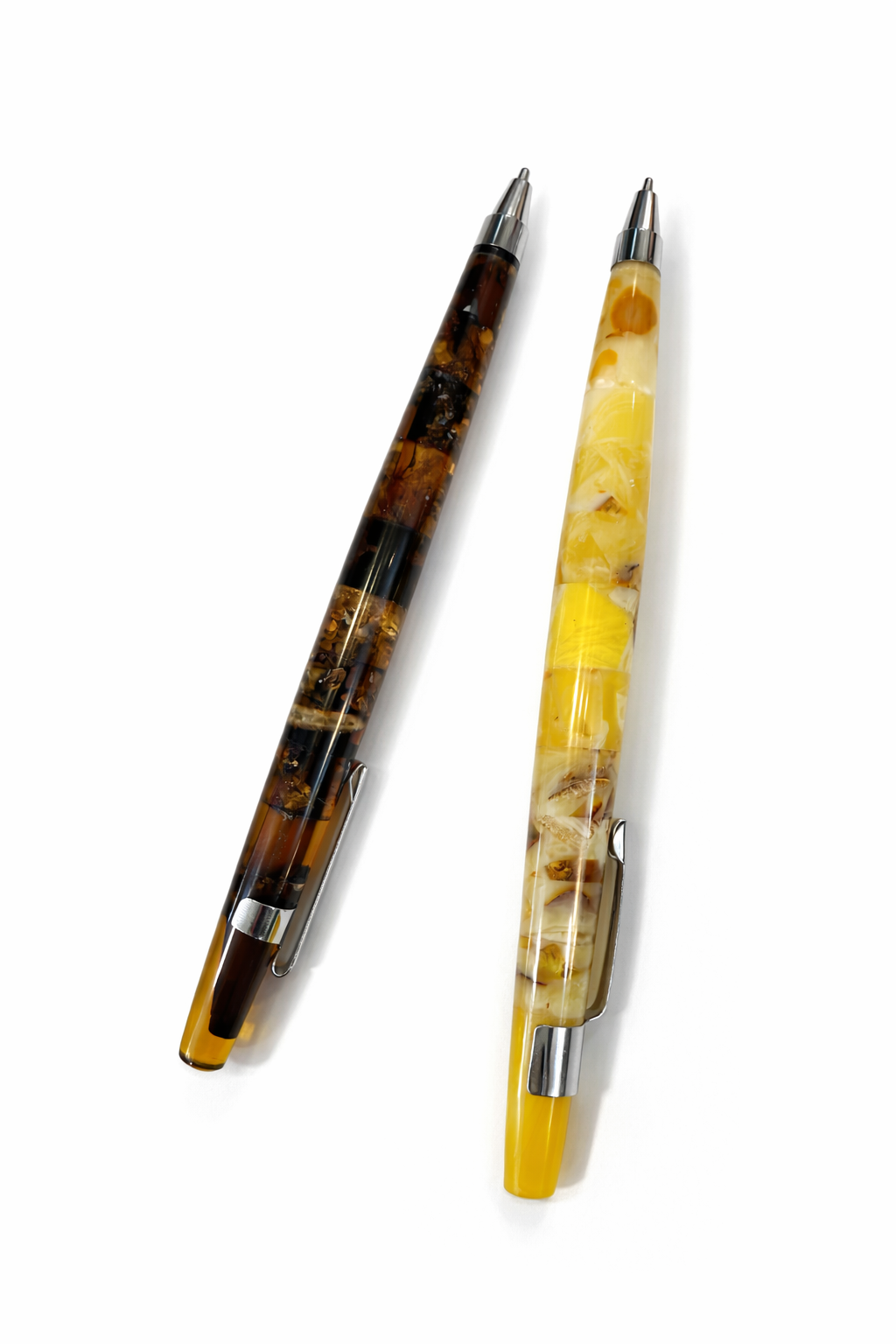 Luxury Handmade Baltic Amber Pen 15 cm Unique Mosaic Natural Amber Executive Writing Gift