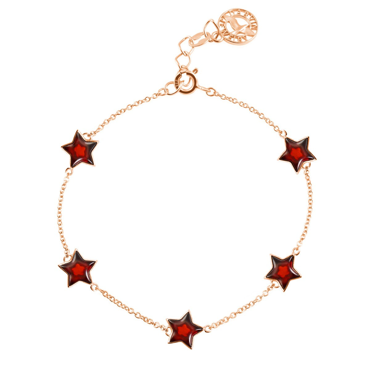 Star Cognac Amber Silver Bracelet — DARVIN (Pre-Order)