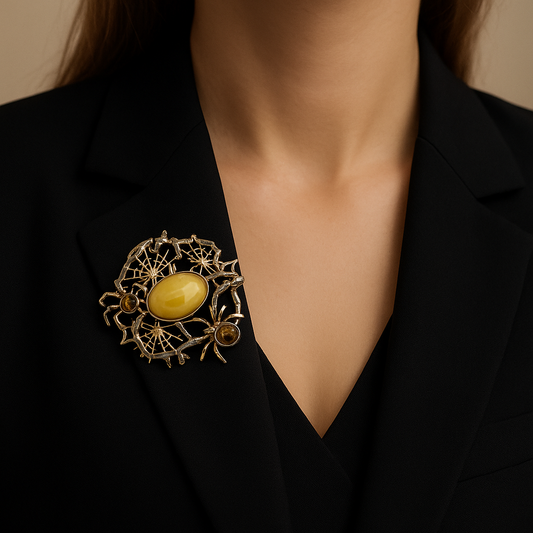 Handmade Brooch “Spiders”