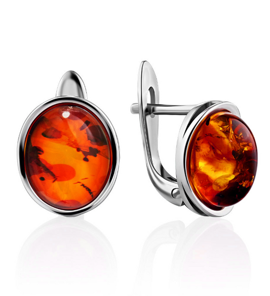 Amber Earrings "Classic"