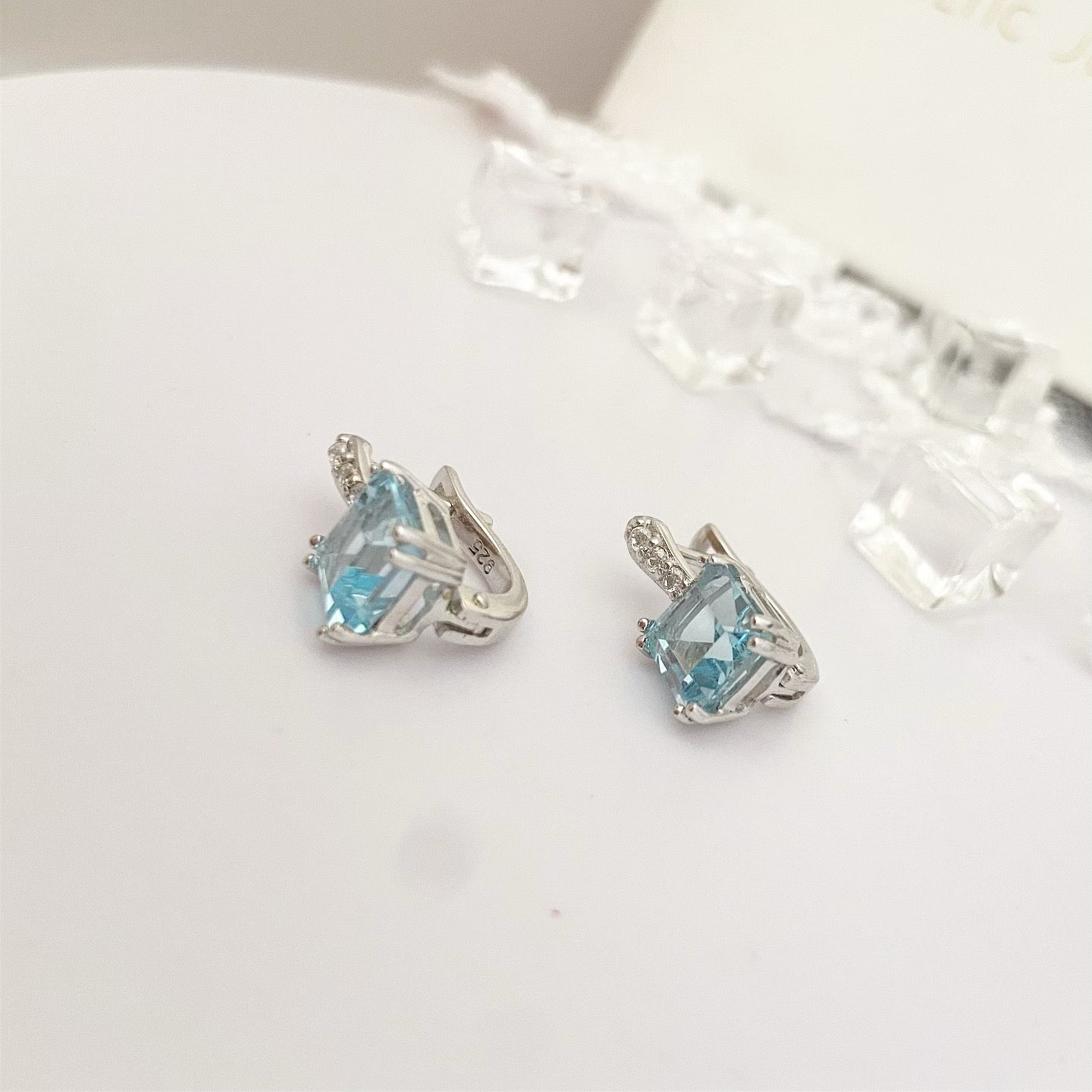 Серьги с Topaz Sky Blue