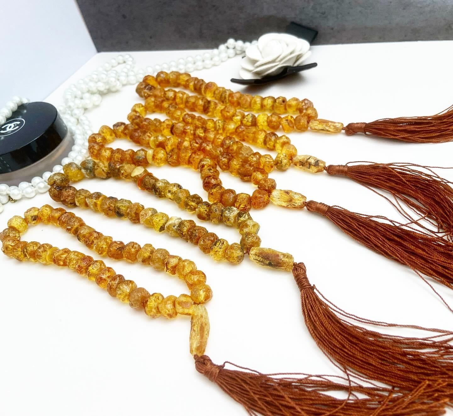 Amber prayer beads "Renaissance"