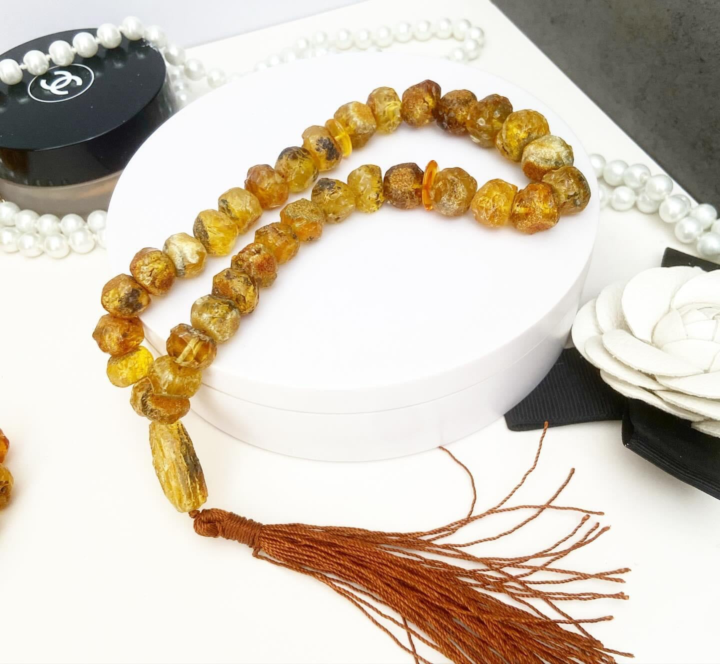 Amber prayer beads "Renaissance"