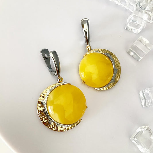 Handmade Amber Set “Moon”