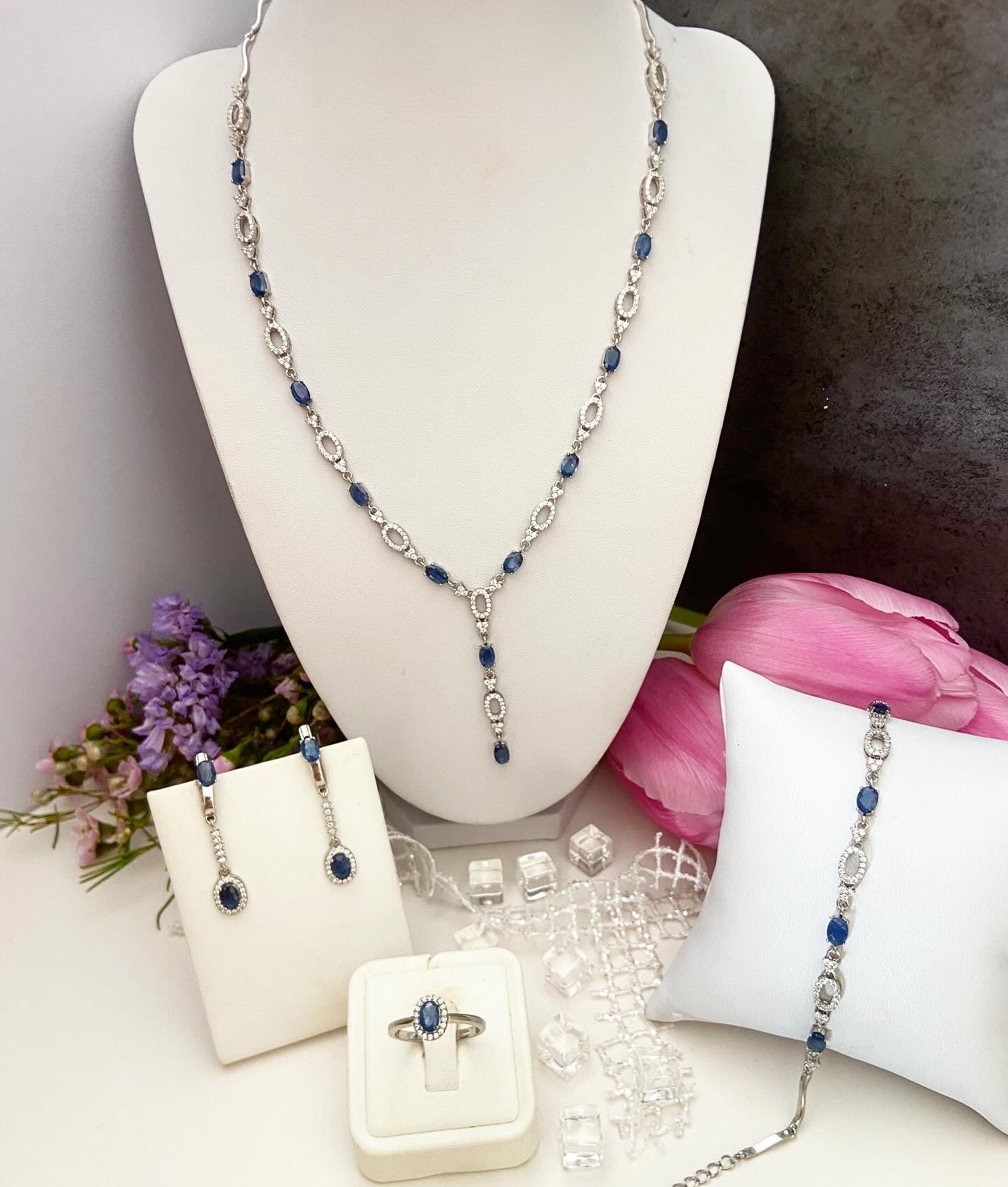 Sapphire Necklace “Luxury”