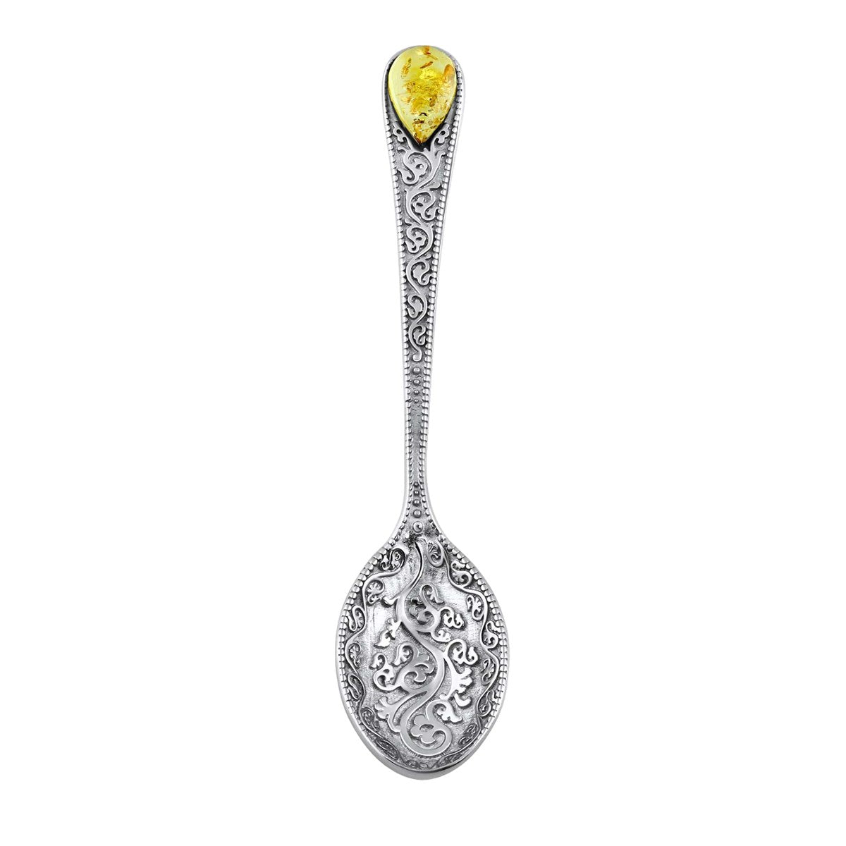 Teardrop Lemon Amber Silver Souvenir — DARVIN (Pre-Order)