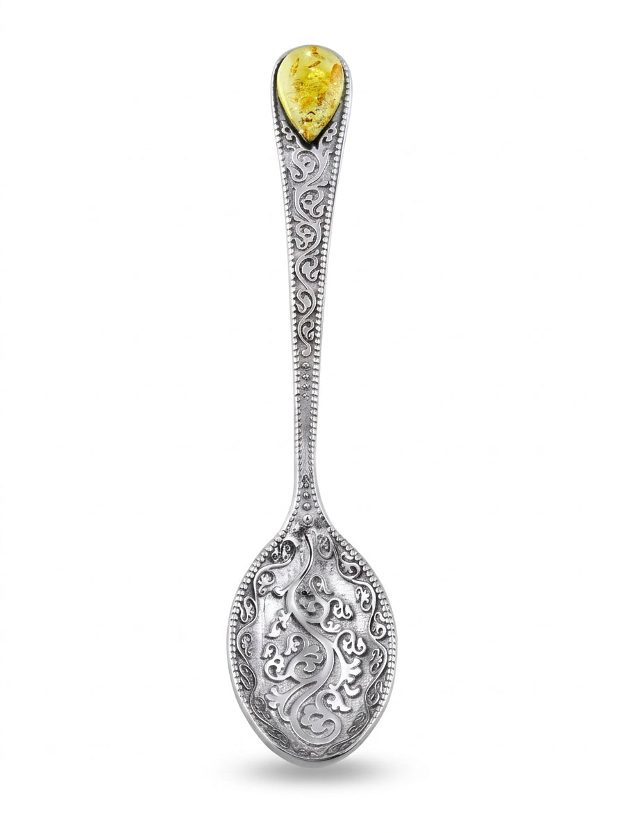 Teardrop Lemon Amber Silver Souvenir — DARVIN (Pre-Order)
