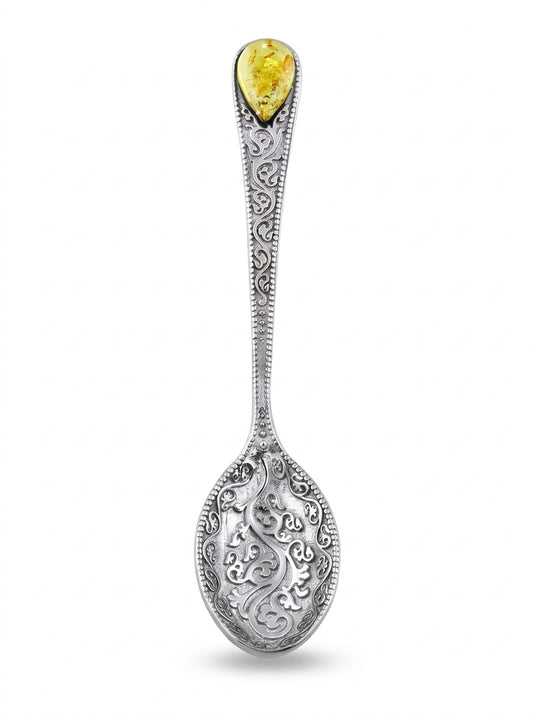 Teardrop Lemon Amber Silver Souvenir — DARVIN (Pre-Order)