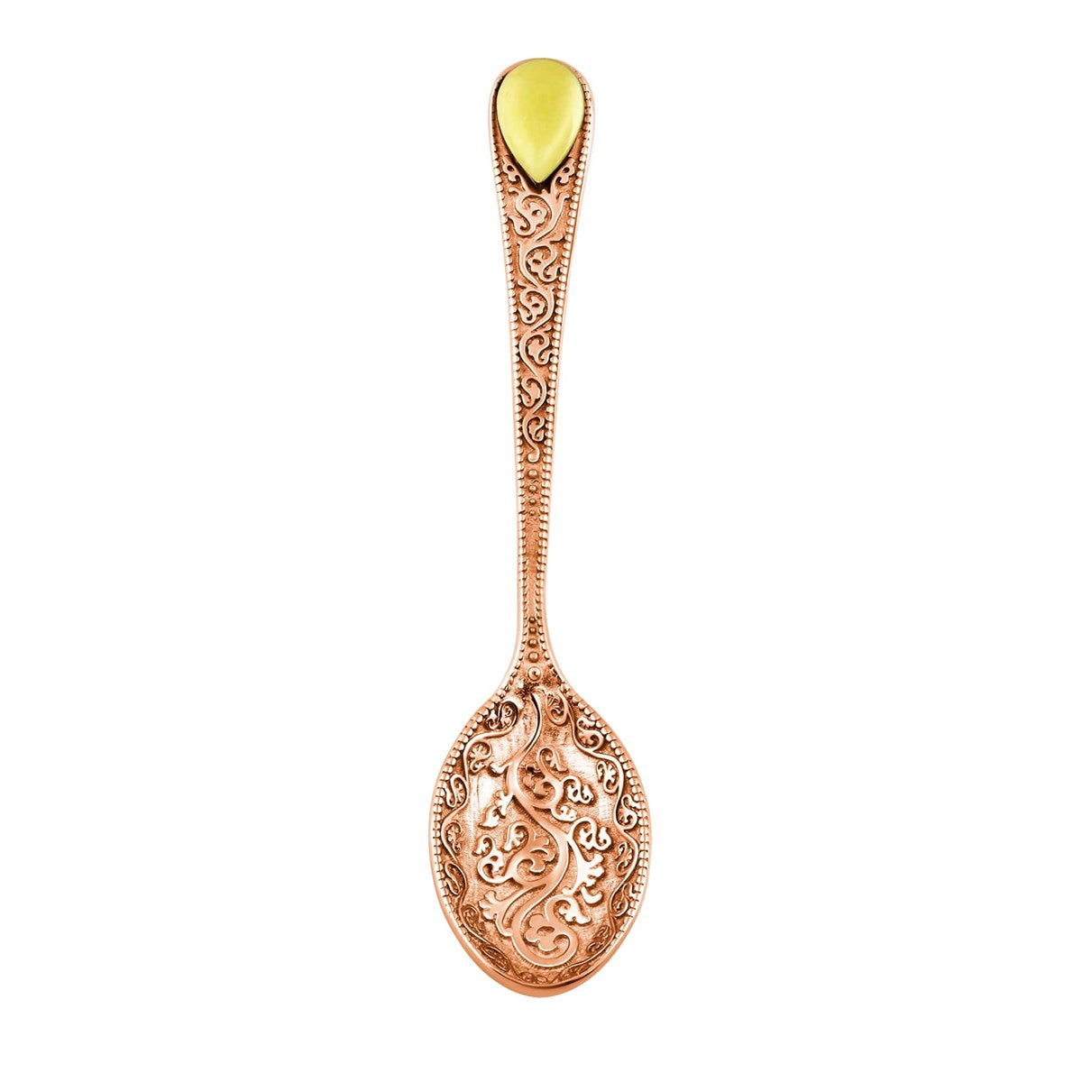 Teardrop White Amber Silver Souvenir — DARVIN (Pre-Order)