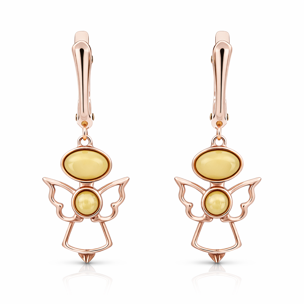 עגילי לחישה של מלאך זהב