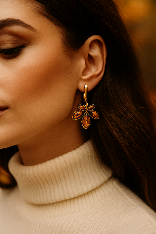 Amber Chestnut Earrings