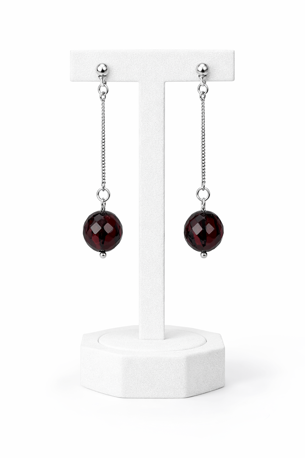 עגילי טיפה משתלשלים עם אבן ענבר – ענבר בלטי | Darvin