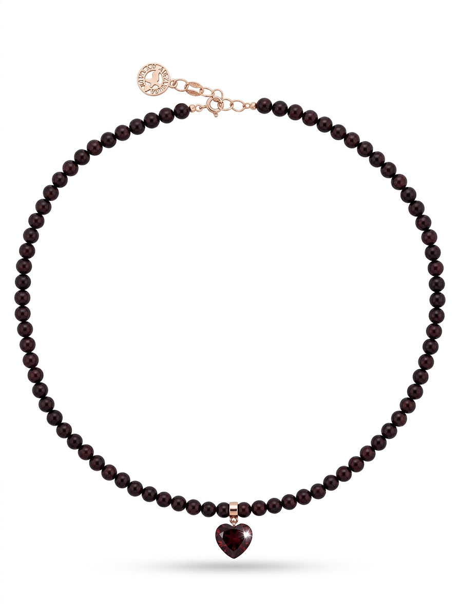 Ball Cognac Amber Silver Necklace — DARVIN (Pre-Order)