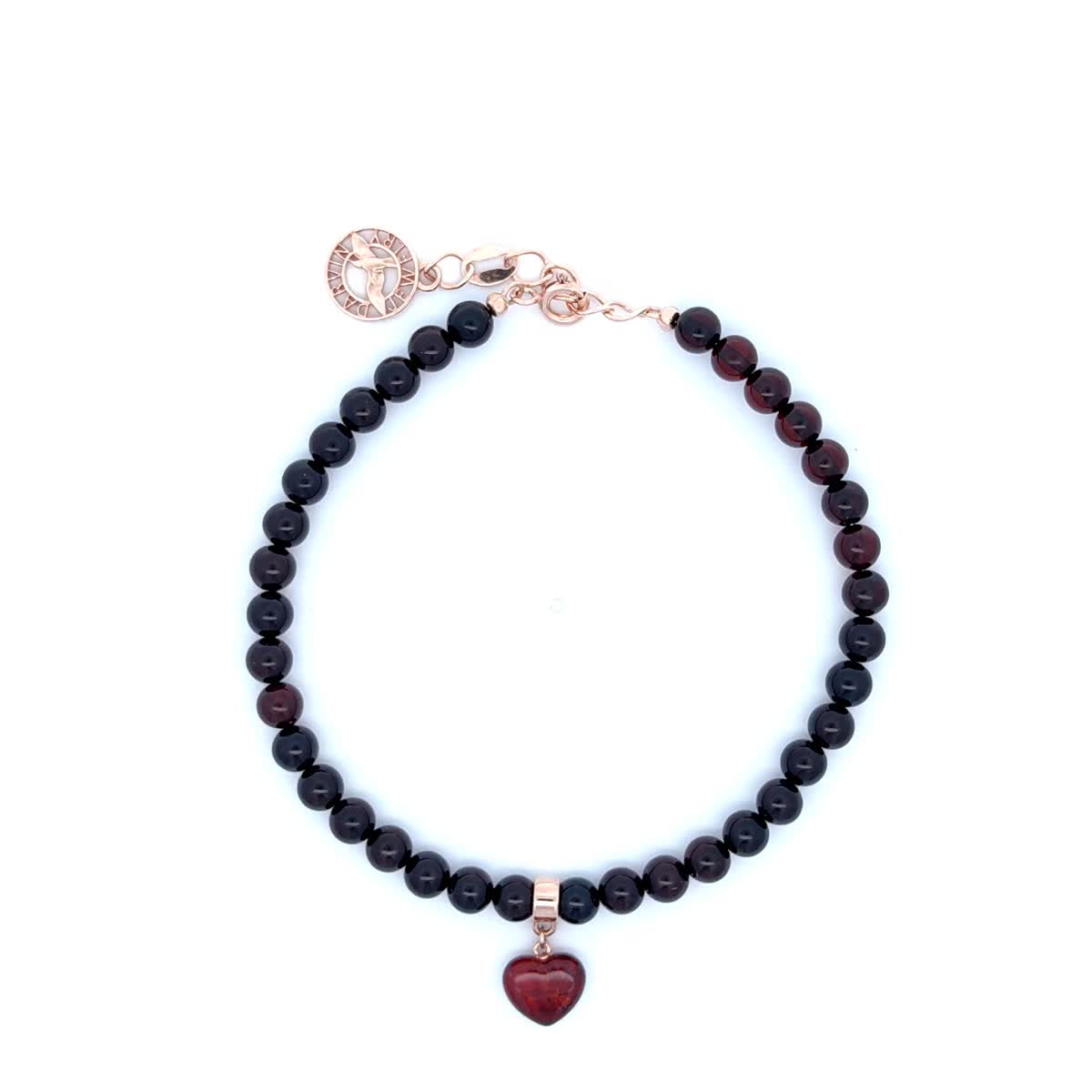 Ball Cognac Amber Silver Bracelet — DARVIN (Pre-Order)