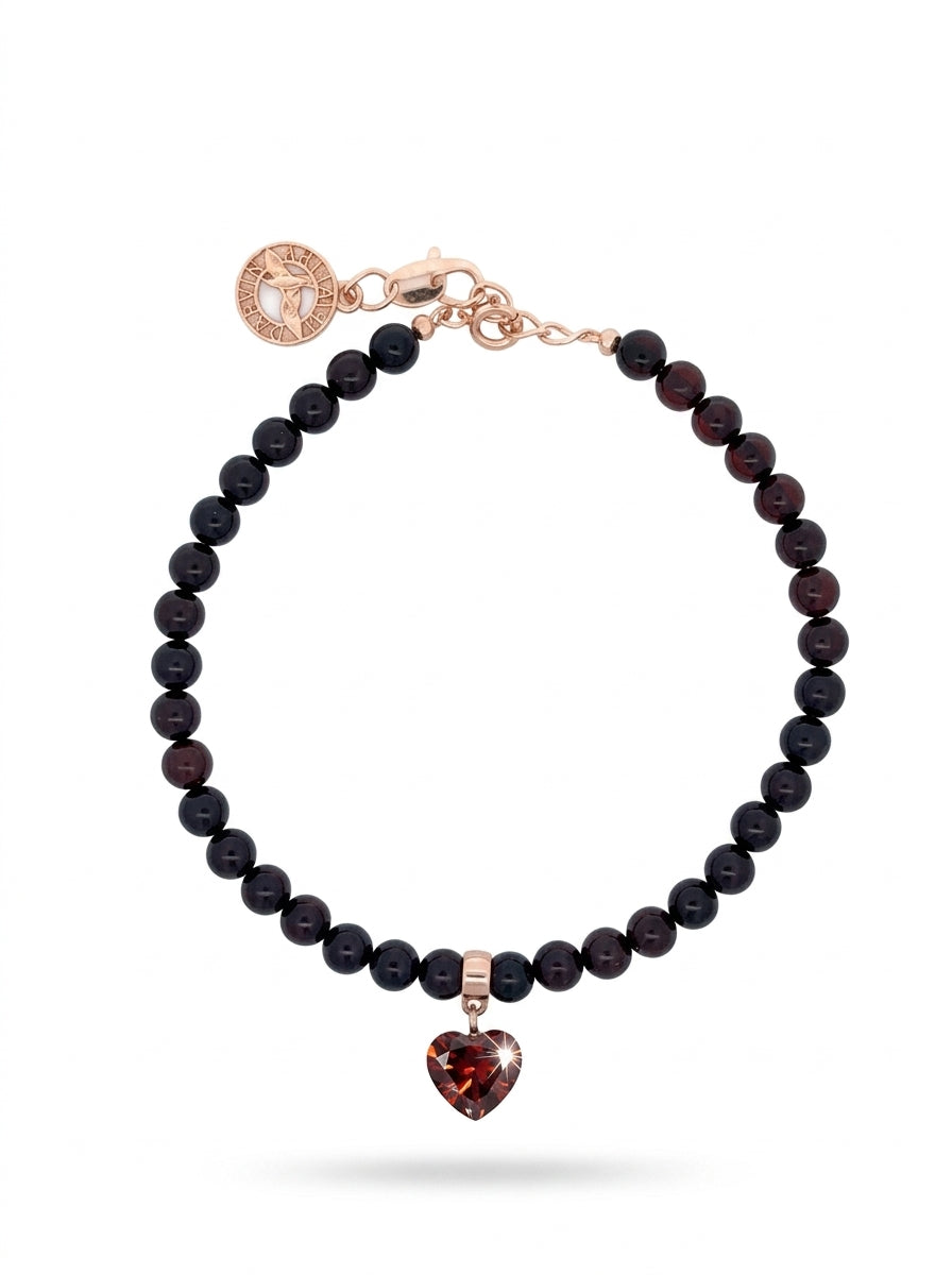 Ball Cognac Amber Silver Bracelet — DARVIN (Pre-Order)