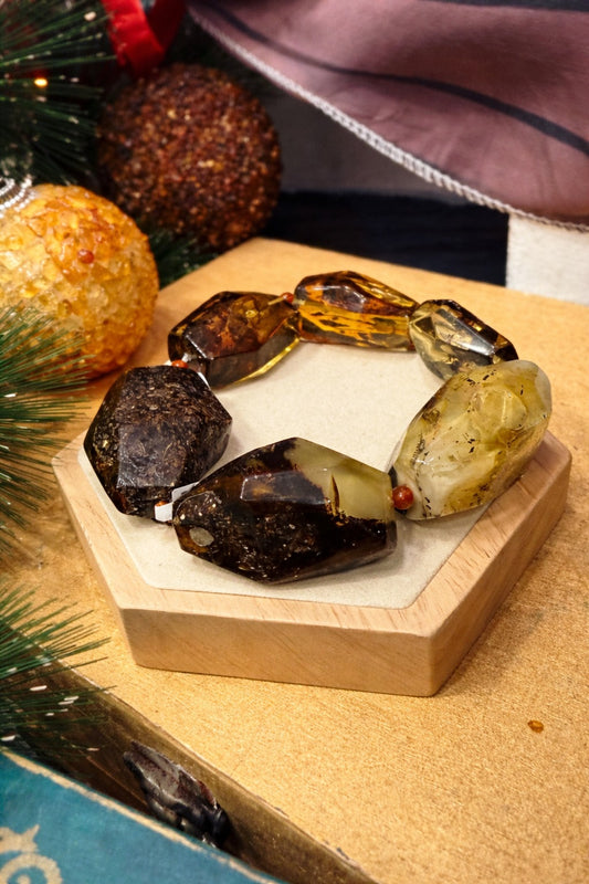 Baltic Monolith Bracelet Natural Baltic Amber