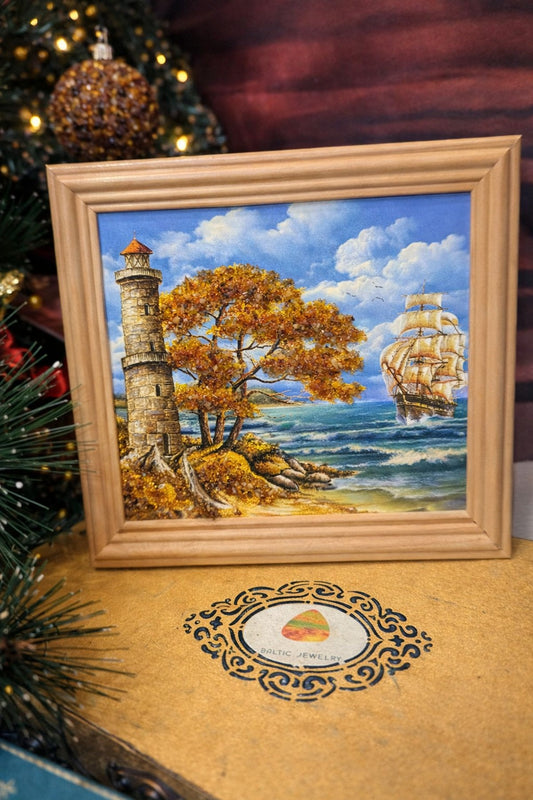 Baltic Amber Art Painting