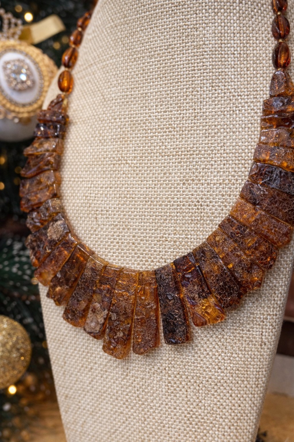 Cleopatra Collection Baltic Amber Statement Necklace