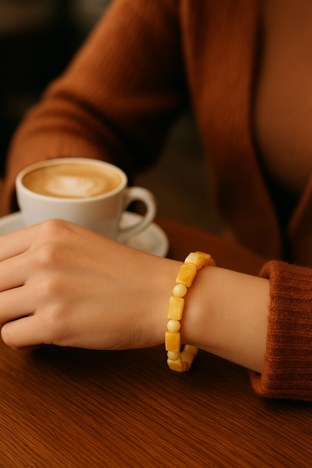 Браслет из натурального балтийского янтаря