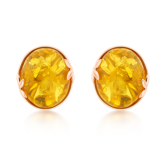 Earrings – “Golden Leaf Whisper”