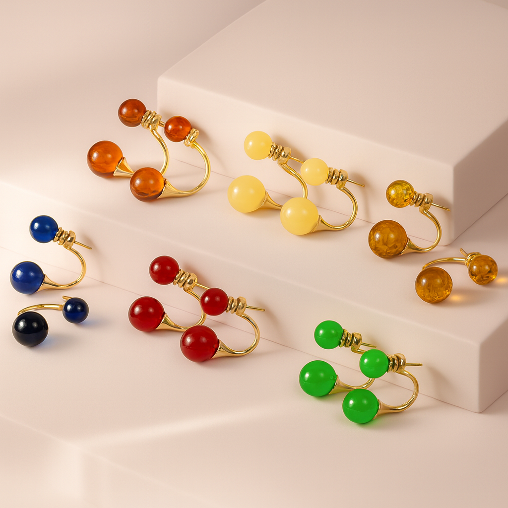 Amber Duet earrings