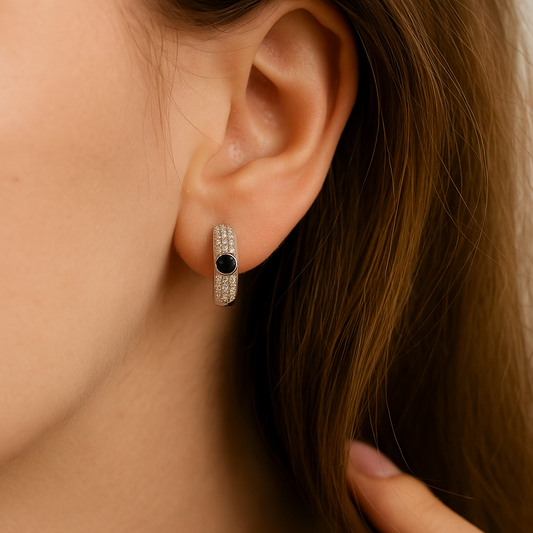 Eternal Black Sapphire Earrings