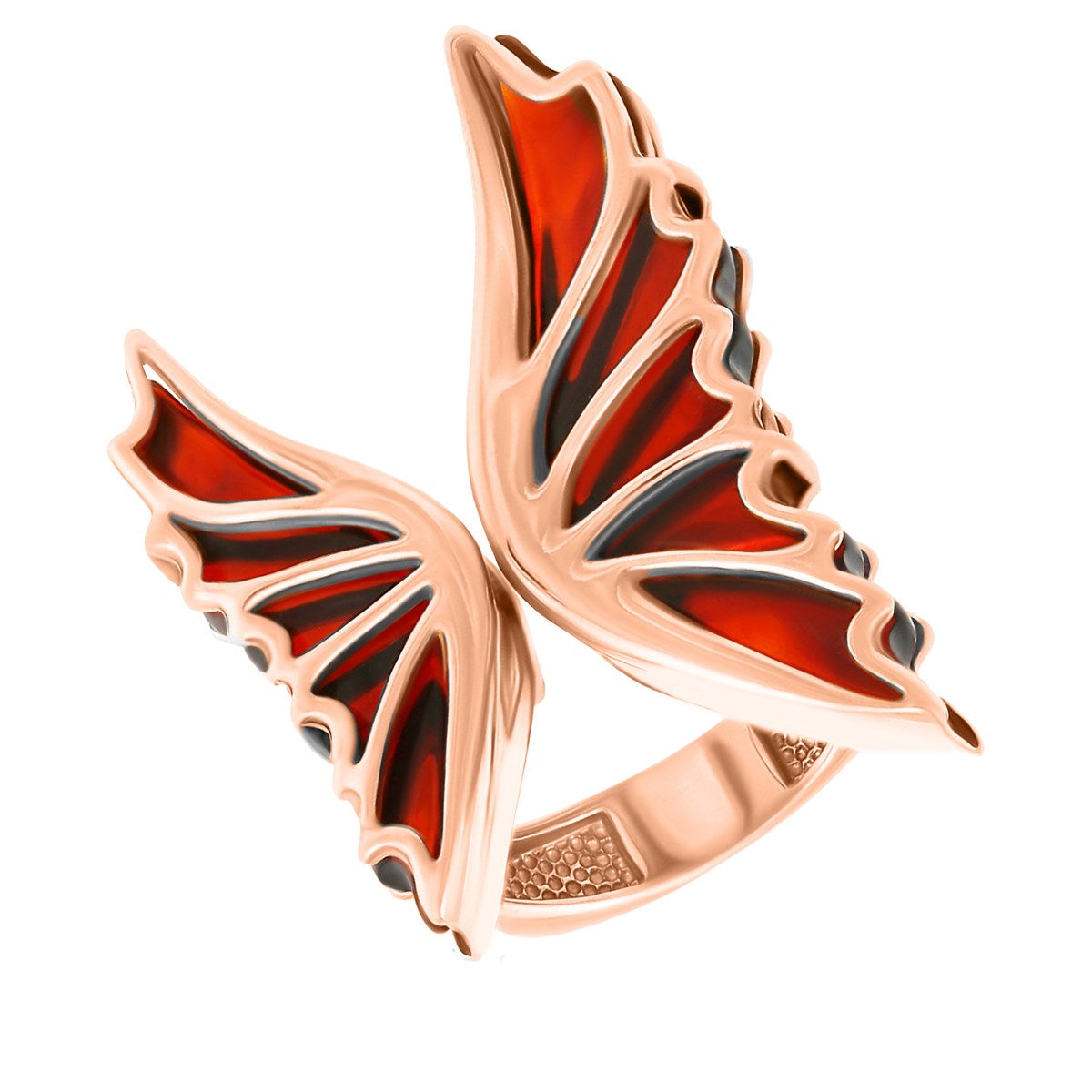 Cognac Amber Silver Ring — DARVIN (Pre-Order)
