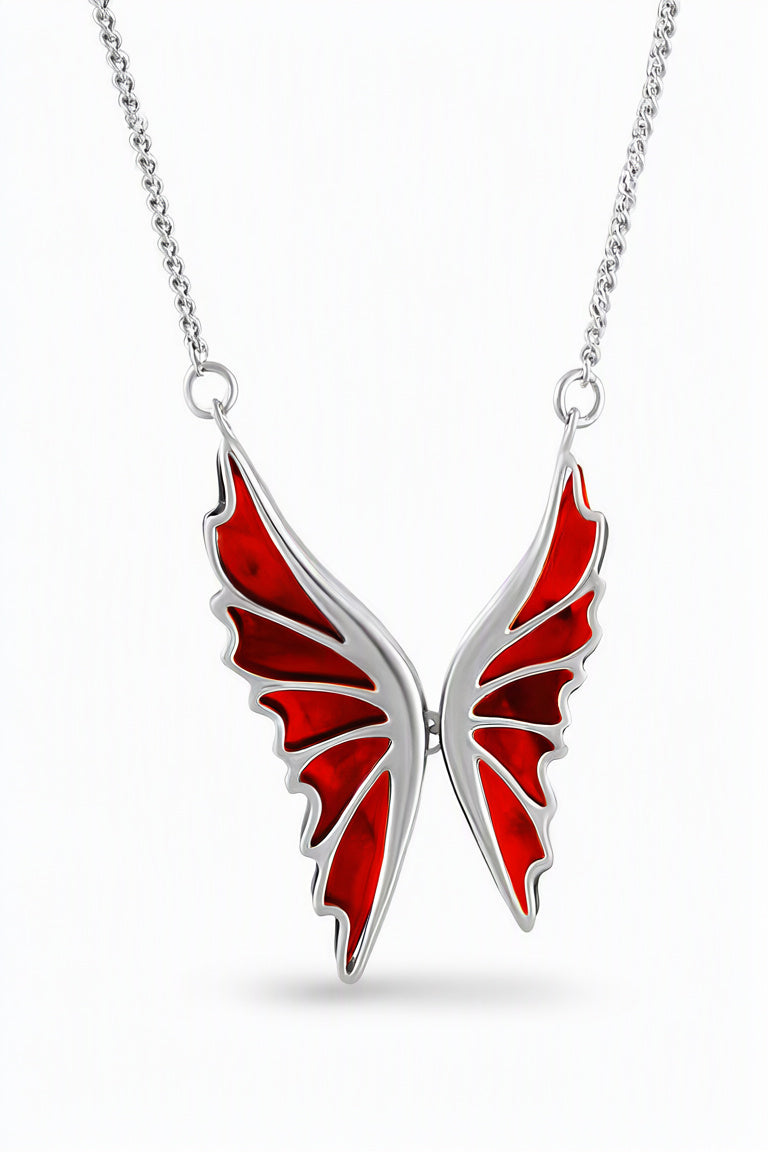 Cognac Amber Silver Necklace — DARVIN (Pre-Order)