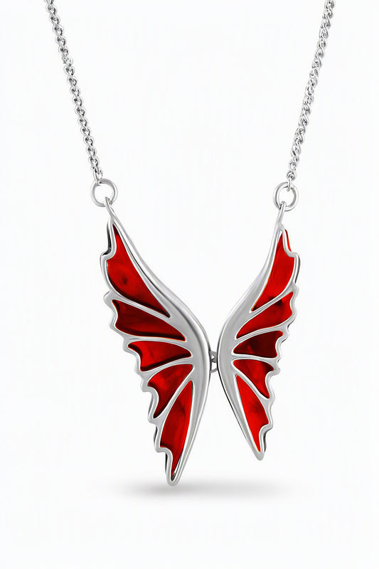 Cognac Amber Silver Necklace — DARVIN (Pre-Order)