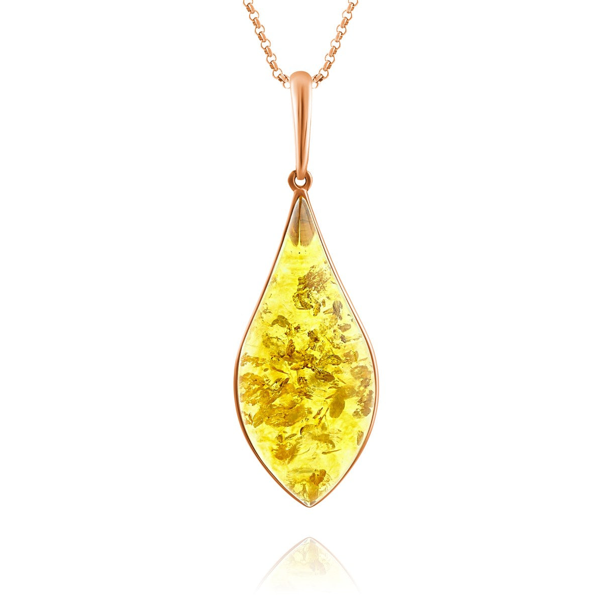 Lemon Amber Silver Pendant — DARVIN (Pre-Order)