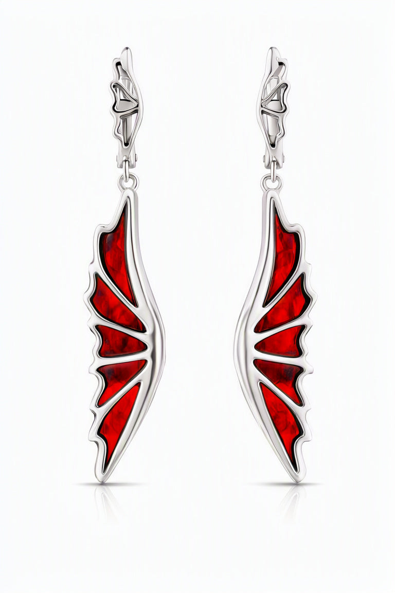 Cognac Amber Silver Earrings — DARVIN (Pre-Order)